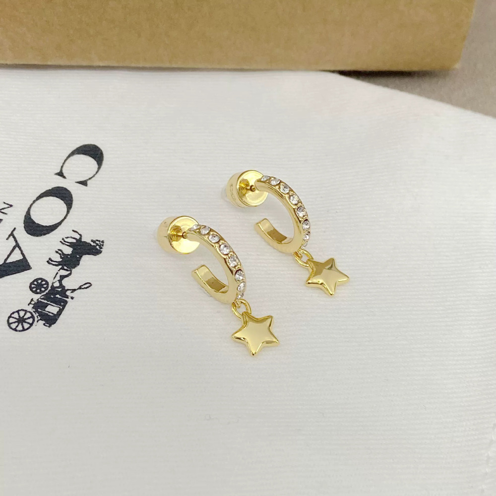 Coach Star Rhinestone Ear Cuff Earring - Picture 6 of 7
